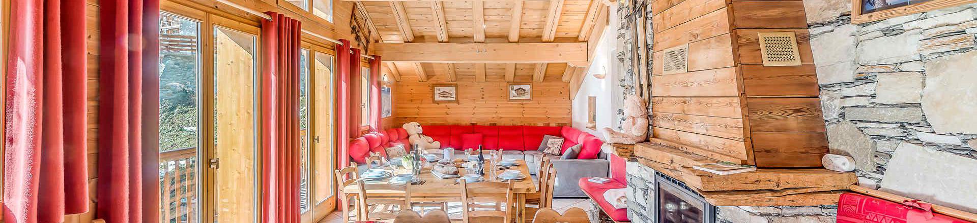 Ski verhuur Appartement 6 kamers 10 personen (2CH) - Chalet Gypaete - Tignes - Woonkamer