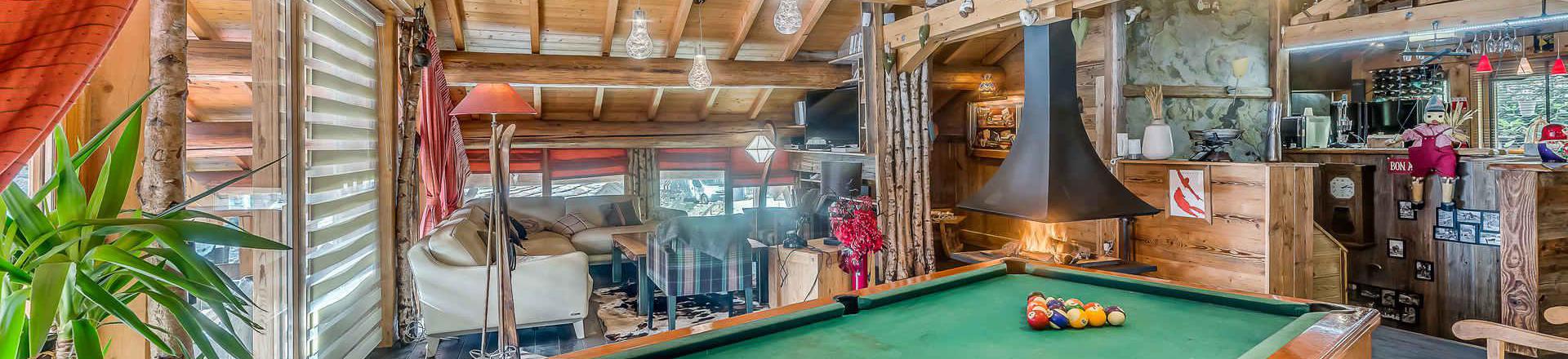 Rent in ski resort 9 room triplex chalet 16 people (CH) - Chalet Iseran - Tignes - Living room