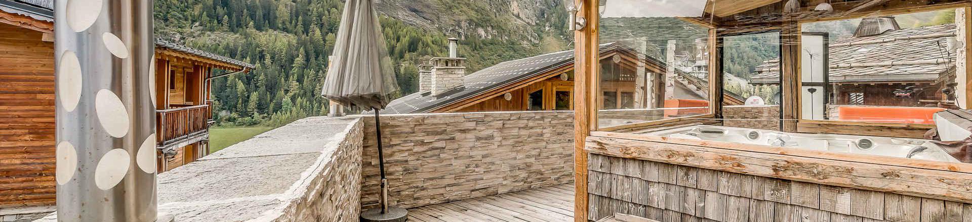 Location au ski Chalet Iseran - Tignes - Terrasse