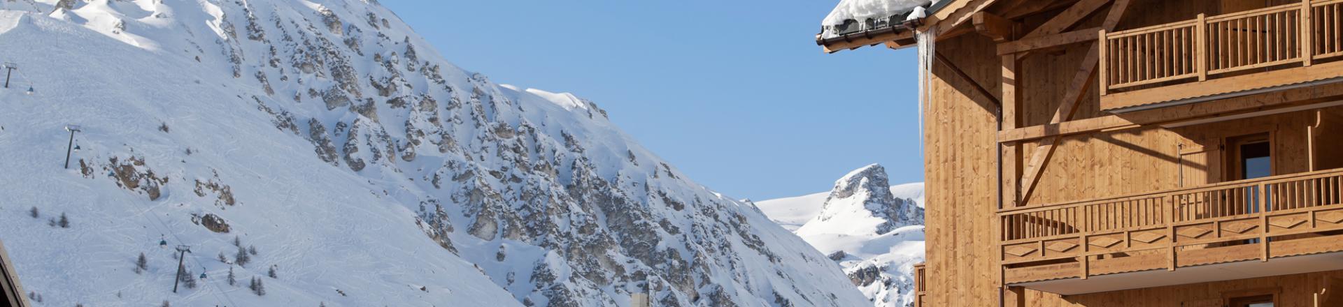 Ski verhuur Résidence le Télémark - Tignes - Buiten winter