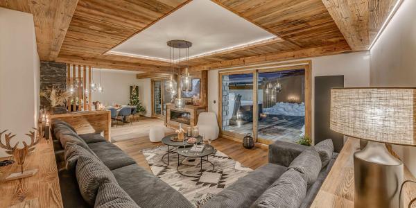 Ski verhuur Appartement 5 kamers 10-12 personen (P) - Chalet Blanc Des Cimes - Tignes - Woonkamer