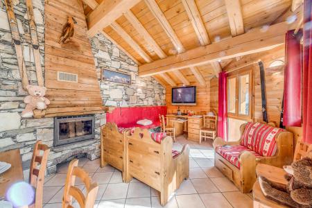 Rent in ski resort 6 room apartment 10 people (2CH) - Chalet Gypaete - Tignes - Living room