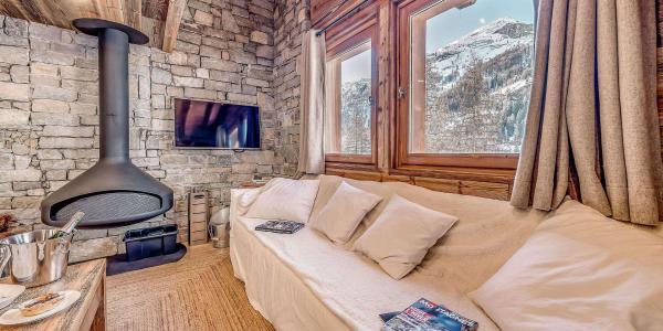 Аренда на лыжном курорте Шале, имеющий общую стену  7 комнат 12 чел. (CH) - Chalet Paradis Blanc - Tignes - Салон