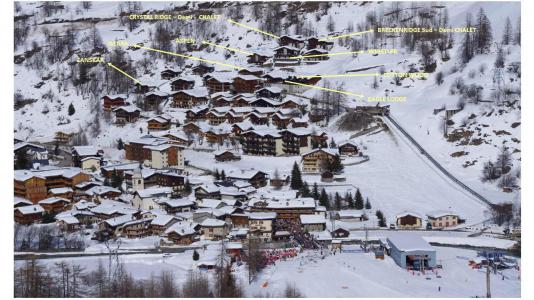 Ski verhuur Chalet Whistler - Tignes - Kaart