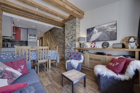 Ski verhuur Appartement duplex 4 kamers 8 personen (B148) - Hauts Du Val Claret B1 - Tignes - Woonkamer