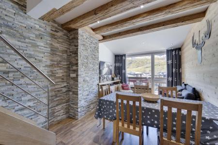 Ski verhuur Appartement duplex 4 kamers 8 personen (B148) - Hauts Du Val Claret B1 - Tignes - Woonkamer