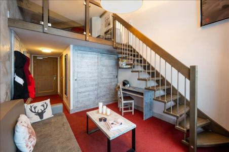 Location au ski Suite 2-4 persoones (Mezzanine) - L'Aiguille Percée - Tignes - Séjour