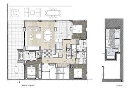 Skiverleih 5-Zimmer-Appartment für 10 Personen (LANTERNE) - La Résidence Bec Rouge - Tignes - Plan