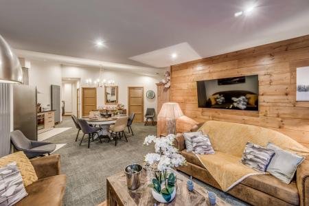 Rent in ski resort 3 room apartment cabin 8 people (4P) - La Résidence le Palafour - Tignes - Living room