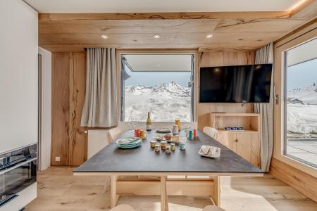 Ski verhuur Studio bergnis 4 personen (208P) - La Résidence le Palafour - Tignes - Woonkamer