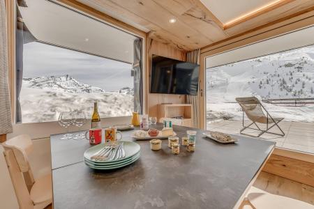 Ski verhuur Studio bergnis 4 personen (208P) - La Résidence le Palafour - Tignes - Woonkamer