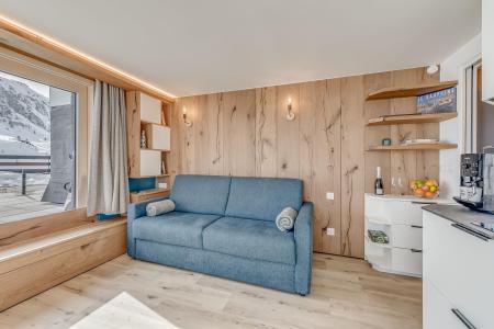 Ski verhuur Studio bergnis 4 personen (208P) - La Résidence le Palafour - Tignes - Woonkamer