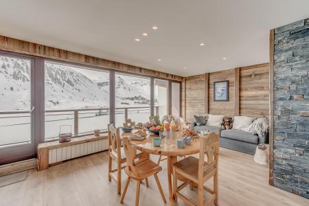 Rent in ski resort 2 room apartment sleeping corner 6 people (12P) - La Résidence les Cimes - Tignes - Living room