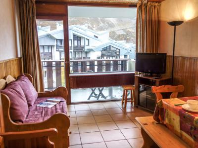 Ski verhuur Appartement 3 kamers 6 personen (7) - Le 2100 A et B - Tignes - Woonkamer