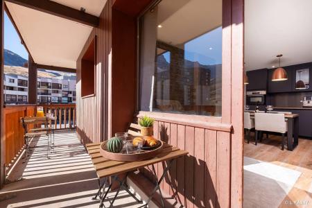 Skiverleih 2-Zimmer-Holzhütte für 4 Personen (1302) - Le Hameau du Borsat 1&2 - Tignes - Balkon