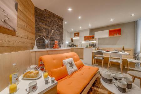 Ski verhuur Appartement 2 kabine kamers 4 personen (B15P) - Résidence 2100 B - Tignes - Woonkamer