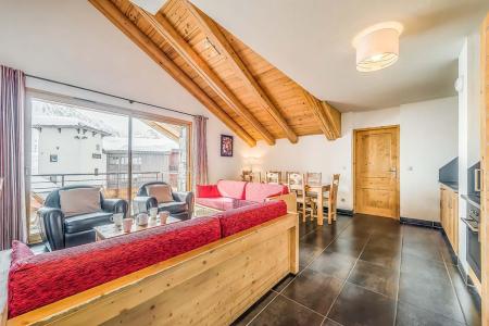 Rent in ski resort 3 room apartment sleeping corner 8 people (9) - Résidence Almes 1 - Tignes - Living room