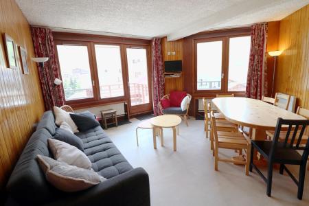 Ski verhuur Appartement 3 kamers bergnis 10 personen (103) - Résidence Curling B Tour - Tignes - Woonkamer