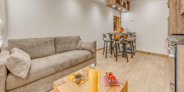 Skiverleih 2-Zimmer-Appartment für 4 Personen (5P) - Résidence Hameau de Tovière - Tignes - Wohnzimmer