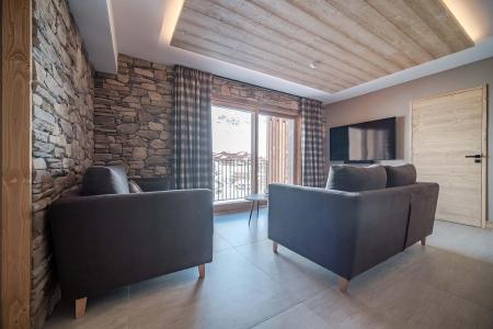 Skiverleih 4-Zimmer-Berghütte für 8 Personen (81m²) - Résidence Hôtelière Denali - Tignes - Wohnzimmer