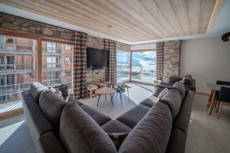 Skiverleih 8 Zimmer Maisonettewohnung für 16 Personen (83) - Résidence Hôtelière Denali - Tignes - Wohnzimmer