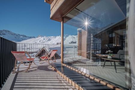 Alquiler al esquí Apartamento dúplex 8 piezas 16 personas (83) - Résidence Hôtelière Denali - Tignes - Balcón