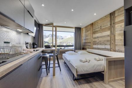 Skiverleih Studio für 4 Personen (116) - Résidence le Home Club - Tignes - Wohnzimmer