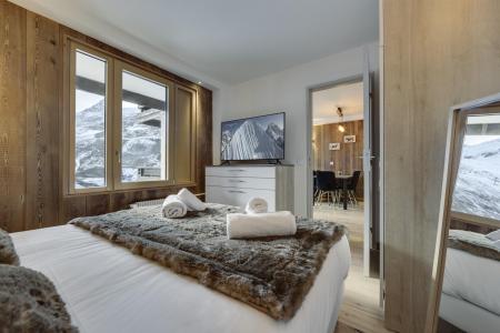 Rent in ski resort 2 room apartment sleeping corner 4 people (505) - Résidence le Schuss - Tignes - Bedroom