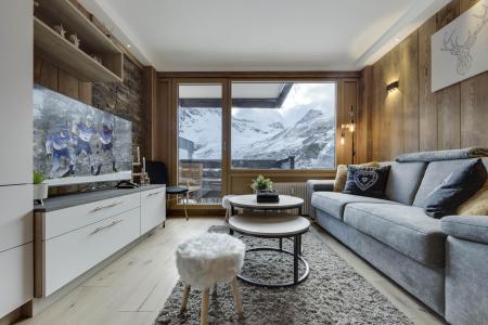 Ski verhuur Appartement 2 kamers bergnis 4 personen (505) - Résidence le Schuss - Tignes - Woonkamer