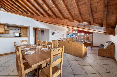 Skiverleih 3-Zimmer-Maisonettewohnung für 9 Personen (6) - Résidence Les Suites du Val Claret - Tignes - Wohnzimmer