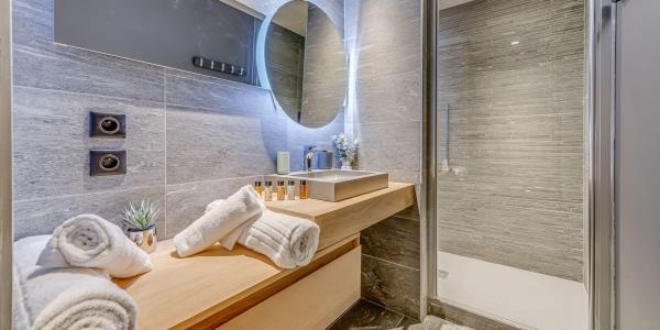 Skiverleih 2-Zimmer-Holzhütte für 5 Personen (103P) - Résidence Phoenix - Tignes - Badezimmer