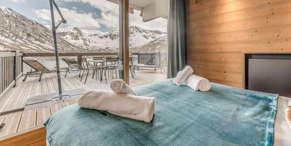 Skiverleih 2-Zimmer-Holzhütte für 5 Personen (103P) - Résidence Phoenix - Tignes - Schlafzimmer