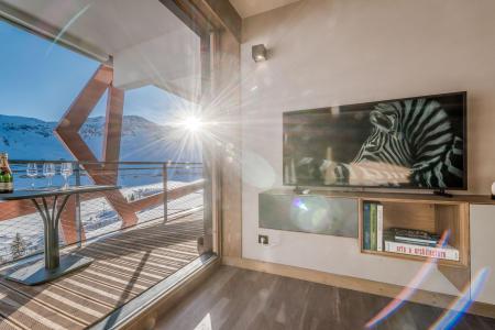 Skiverleih 2-Zimmer-Holzhütte für 6 Personen (702P) - Résidence Phoenix - Tignes - Wohnzimmer