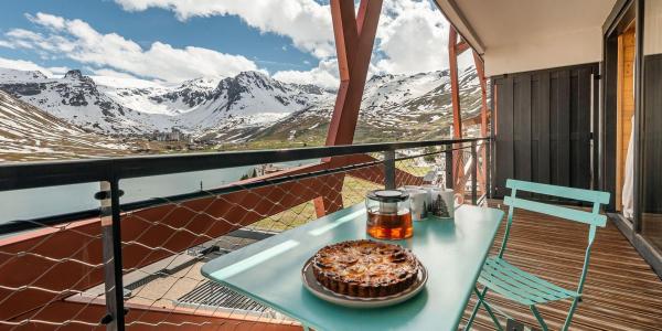 Skiverleih 3-Zimmer-Holzhütte für 6 Personen (602P) - Résidence Phoenix - Tignes - Balkon