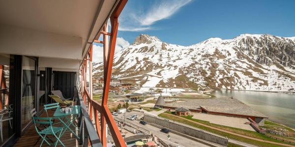 Skiverleih 3-Zimmer-Holzhütte für 6 Personen (602P) - Résidence Phoenix - Tignes - Balkon