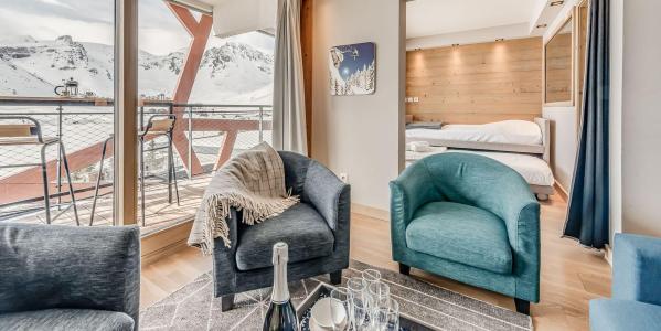 Skiverleih 4-Zimmer-Berghütte für 6 Personen (302P) - Résidence Phoenix - Tignes - Wohnzimmer