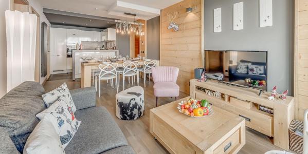 Ski verhuur Appartement 3 kabine kamers 6 personen (602P) - Résidence Phoenix - Tignes - Woonkamer