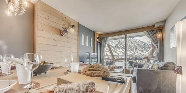 Ski verhuur Appartement 3 kabine kamers 6 personen (602P) - Résidence Phoenix - Tignes - Woonkamer