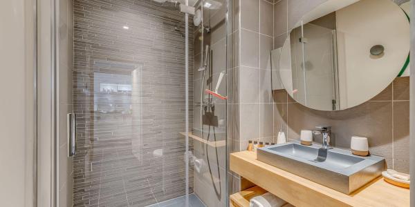 Location au ski Appartement 3 pièces cabine 6 personnes (602P) - Résidence Phoenix - Tignes - Salle de douche