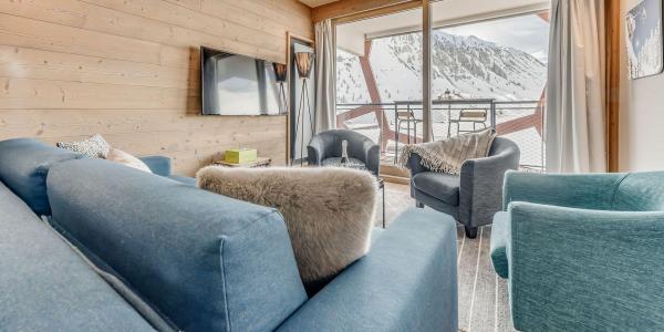 Ski verhuur Appartement 4 kamers bergnis 6 personen (302P) - Résidence Phoenix - Tignes - Woonkamer