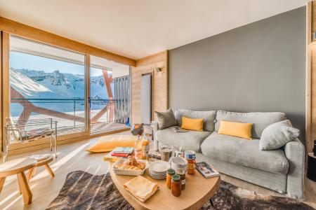 Ski verhuur Appartement 4 kamers bergnis 8 personen (504P) - Résidence Phoenix - Tignes - Woonkamer