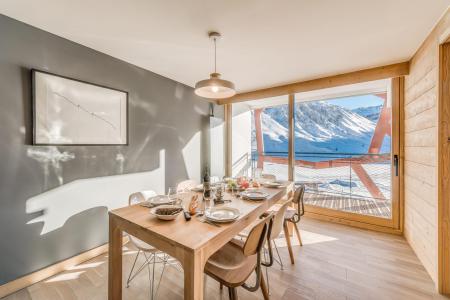 Ski verhuur Appartement 4 kamers bergnis 8 personen (504P) - Résidence Phoenix - Tignes - Woonkamer