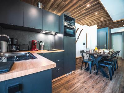 Skiverleih 3-Zimmer-Holzhütte für 6 Personen (113) - Résidence Rond Point des Pistes B - Tignes - Küche