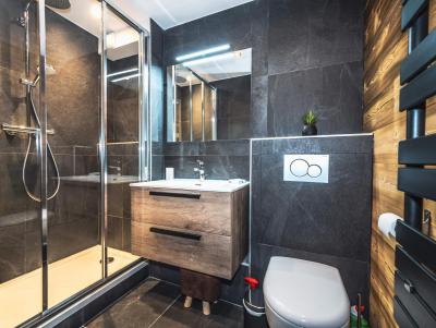 Location au ski Appartement 3 pièces cabine 6 personnes (113) - Résidence Rond Point des Pistes B - Tignes - Salle de douche