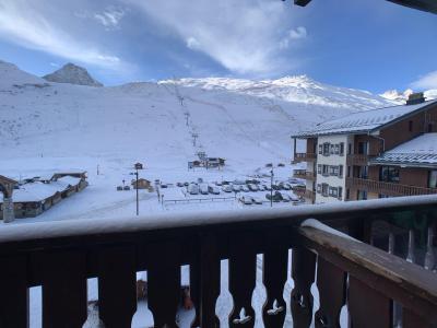 Ski verhuur Studio bergnis 4 personen (136) - Résidence Rond Point des Pistes B - Tignes - Terras