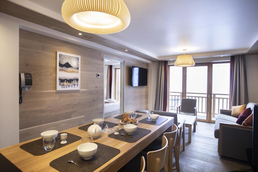 Rent in ski resort 3 room apartment 4-6 people - Les Balcons Platinium Val Cenis - Val Cenis - Table