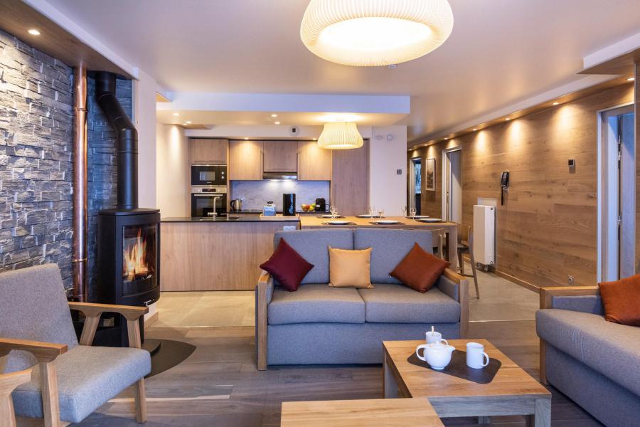 Rent in ski resort 4 room apartment 6-8 people - Les Balcons Platinium Val Cenis - Val Cenis - Living room