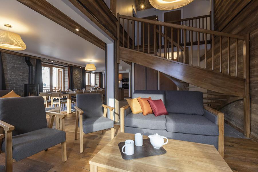 Rent in ski resort 8 room duplex apartment 16 people (superior) - Les Balcons Platinium Val Cenis - Val Cenis - Living room