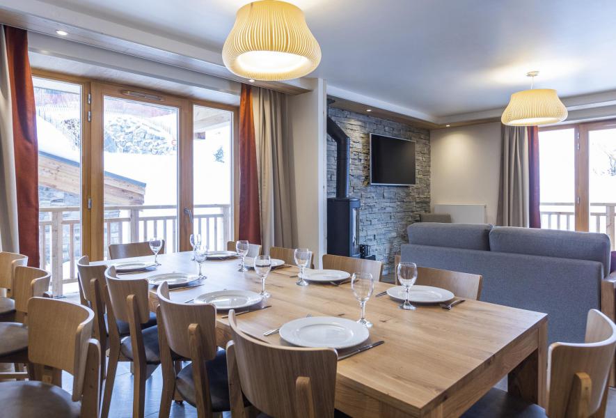 Ski verhuur Appartement 5 kamers 8-10 personen - Les Balcons Platinium Val Cenis - Val Cenis - Eethoek