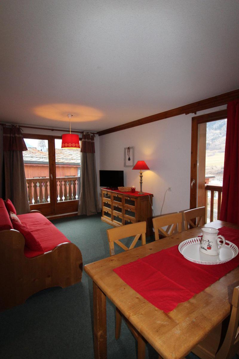 Ski verhuur Appartement 3 kamers 6 personen (B32) - Résidence Valmonts - Val Cenis - Woonkamer